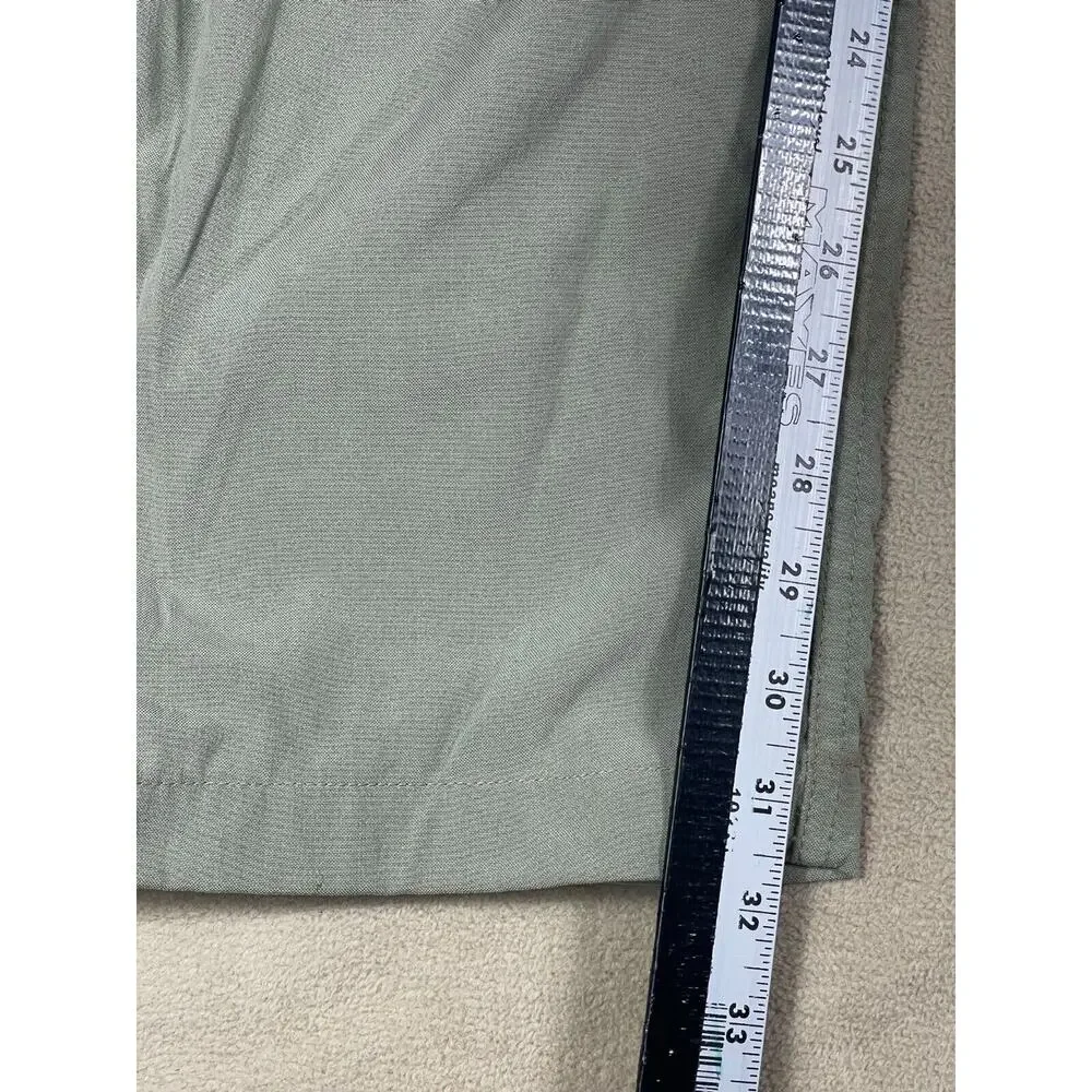 The North Face Pants Mens L Green Straight Leg Relaxed Fit Light Mid Rise Zipper